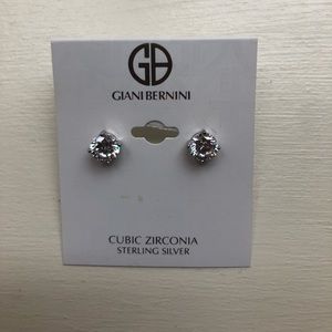 giani bernini diamond earrings never been worn